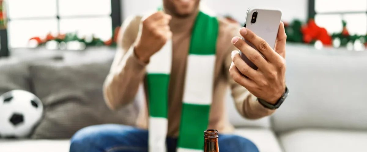 Man winning on cricket bet